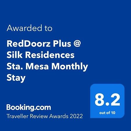 Reddoorz Plus @ Silk Residences Sta. Mesa Monthly Stay Manila Eksteriør billede